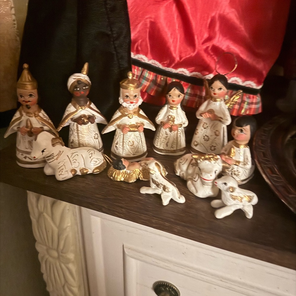 Nativity Figures hand-painted